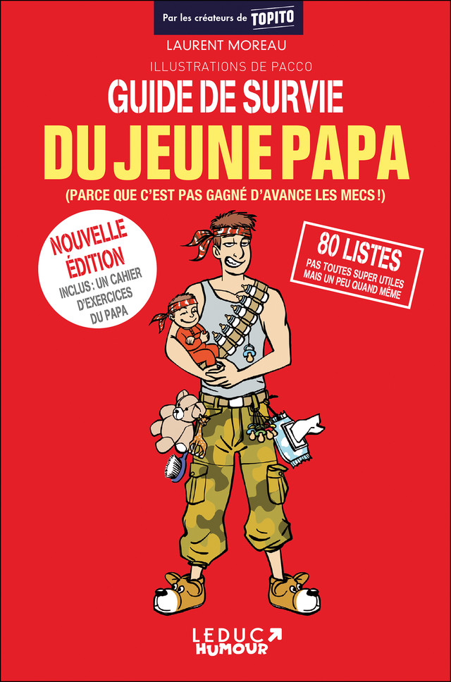 Guide de survie du jeune papa  - Laurent Moreau - Éditions Leduc Humour