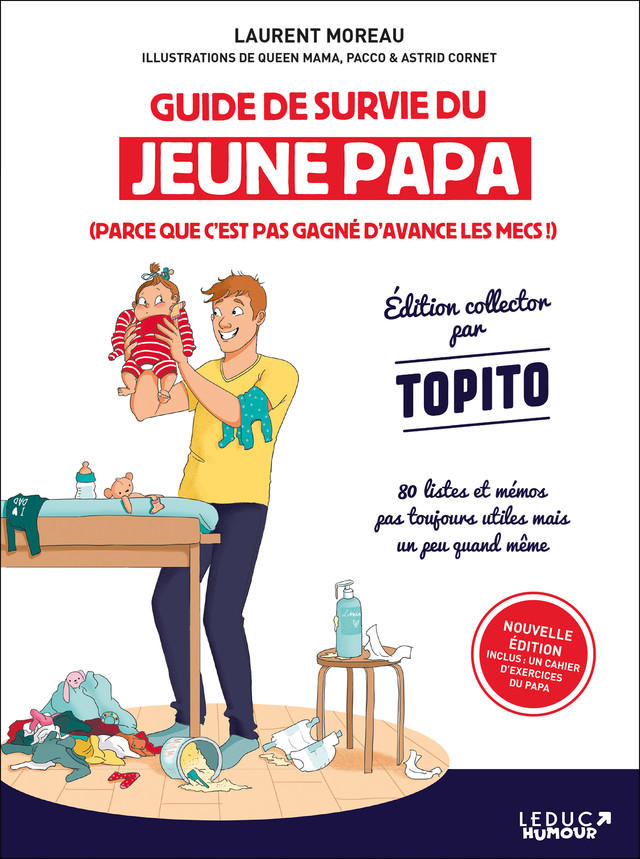 Guide de survie du jeune papa illustré - Laurent Moreau - Éditions Leduc