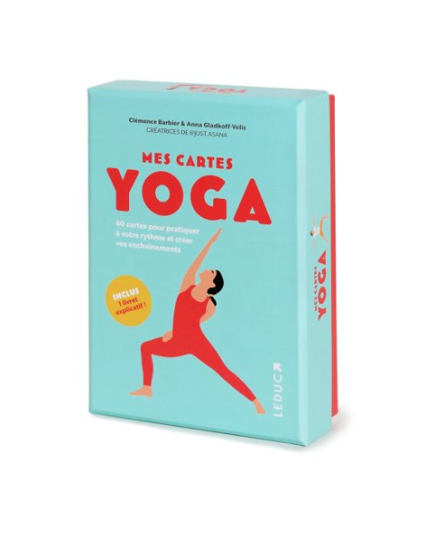 Mes cartes yoga - CLÉMENCE BARBIER, Anna Gladkoff-Veliz - Éditions Leduc