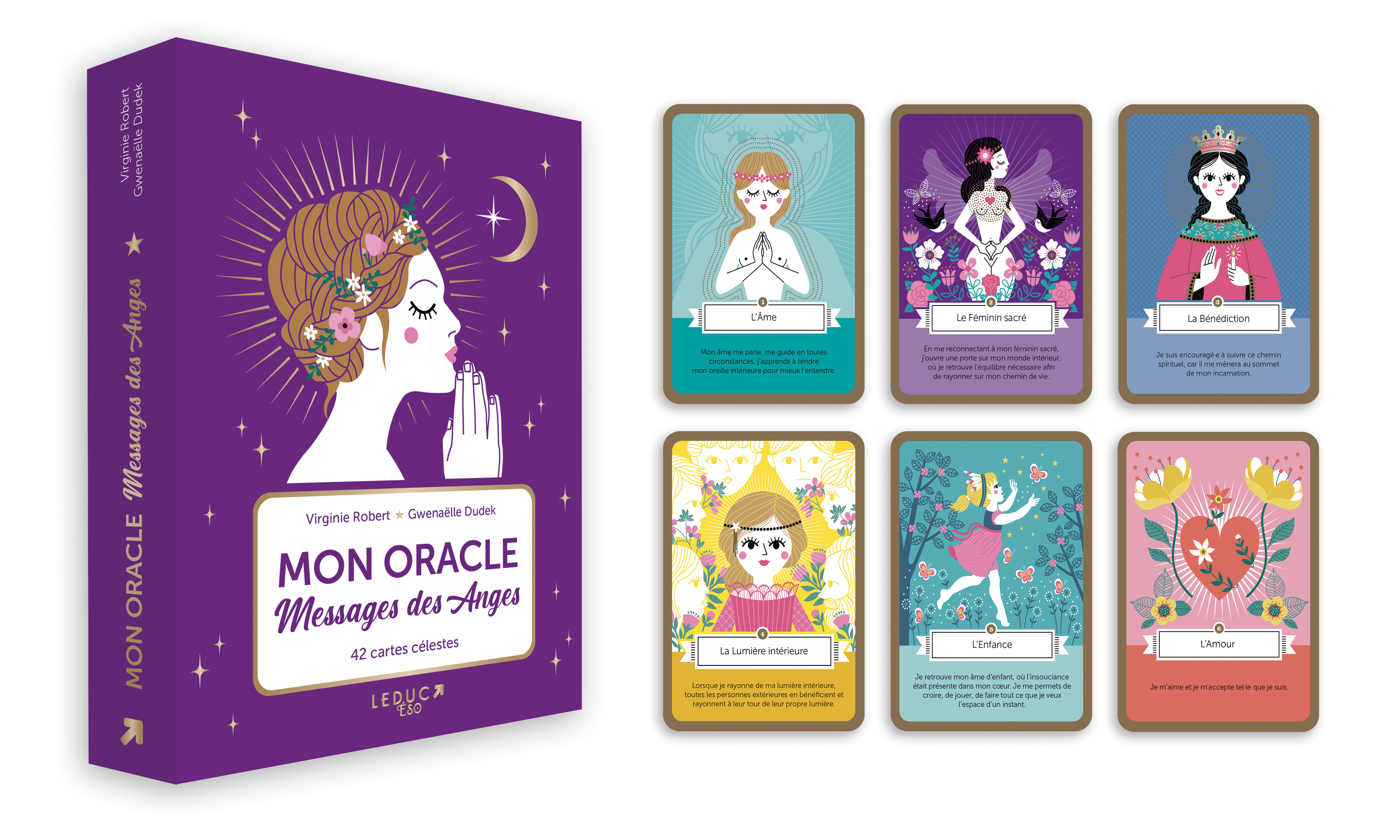 QCFQCF – Cartes Oracle Nombres Angéliques – 56 Cartes D’Affirmation Pour Débutants – Jeu De Guidage Spirituel
